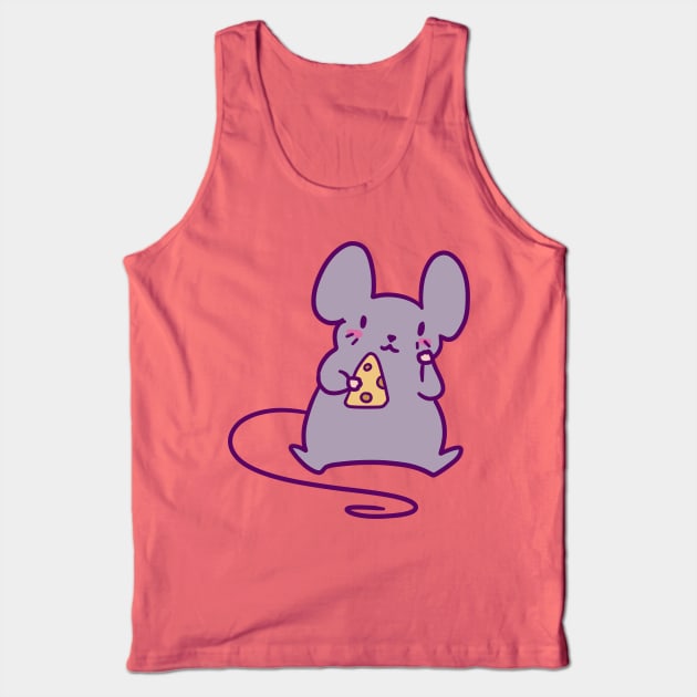 Cheese Mouse Tank Top by saradaboru